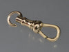 Victorian 10K Gold Extra Large Dog Clip Clasp For Pocket Watch Albert Chain 0380