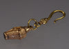 Antique Georgian Dog Snake Figurine Pendant Fob Pinchbeck C.1820