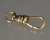 Victorian 14K Gold Large Dog Clip Clasp For Pocket Watch Albert Chain 0371