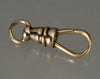 Victorian 14K Gold Large Dog Clip Clasp For Pocket Watch Albert Chain 0371