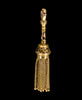Antique Victorian 14K Gold Pendant Dog Clip Clasp Tassel Taille D'épargne C.1890 003554