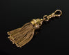 Antique Victorian 14K Gold Pendant Dog Clip Clasp Tassel Taille D'épargne C.1890 003554