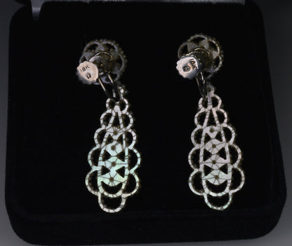 Antique Georgian 18K Gold Seed Pearl Earrings C.1820