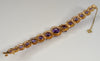 Estate 18K Rose Gold Lab Alexandrite Bracelet C.1940