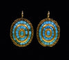 Antique Victorian Turquoise 14K Gold Earrings C.1860 003525
