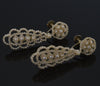 Antique Georgian 18K Gold Seed Pearl Earrings C.1820