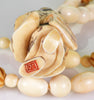 19th Century Japan Geisha Netsuke Bead Necklace
