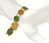 Art Deco 20K Gold Jade Coin Bracelet Chinese Export C.1920
