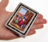 Antique Victorian Swiss Enamel Sterling Snuff Trinket Box C.1830