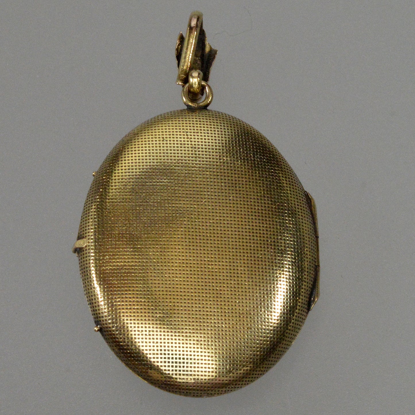 Antique Victorian 14K 18K Gold Turquoise Pearl Locket Pendant C.1890