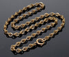 Antique Victorian 10K Gold Fancy Chain Necklace C.1890 003731