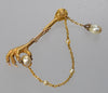 Antique Victorian 18K Gold Diamond Pearl Claw Talon Jabot Pin C.1890