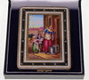 Antique Victorian Swiss Enamel Sterling Snuff Trinket Box C.1830