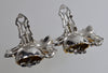 Coro Quivering Camellia Duette Brooch Dress Clip Book Piece by Adolph Katz Patented C.1939