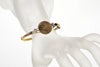 Antique Victorian 18K Gold Bird Hinged Bangle Bracelet C.1860