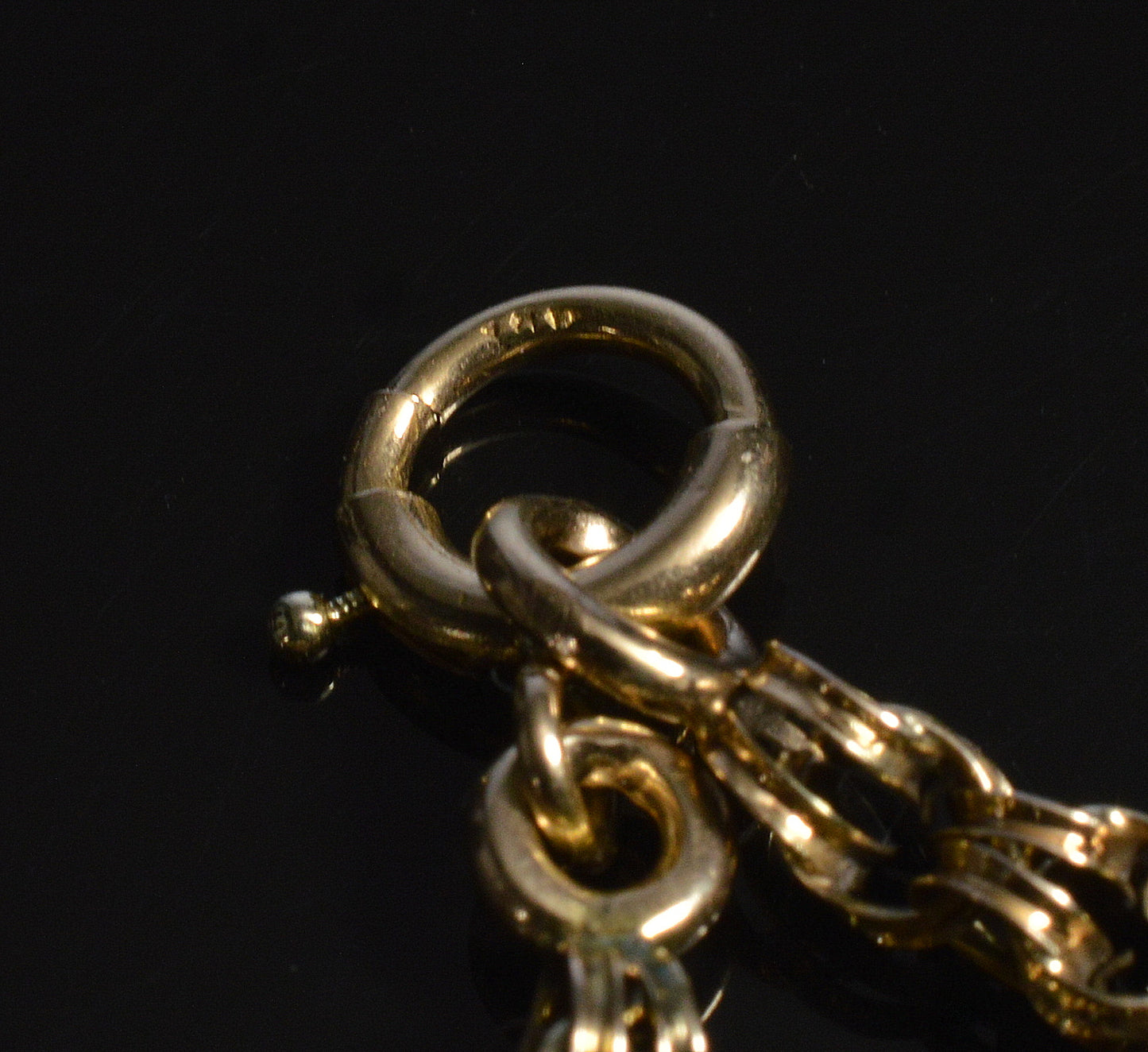 Antique Victorian 10K Gold Fancy Link Chain Necklace C.1890 004063