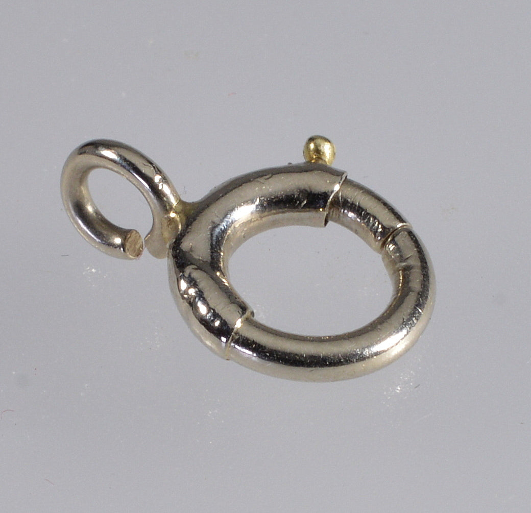 Antique Victorian 14K White Gold Bolt Clasp 0393