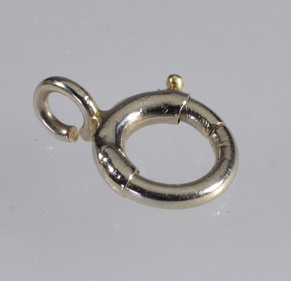 Antique Victorian 14K White Gold Bolt Clasp 0393