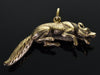 Antique Art Nouveau Hunting Fox Sterling Fob Pendant C.1900