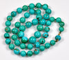 Antique Art Deco 14K Gold Turquoise Bead Necklace C.1920