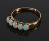 Antique Victorian 10K Gold Australian Opal Ring Size 5 3/4 C.1890