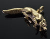 Antique Art Nouveau Hunting Fox Sterling Fob Pendant C.1900