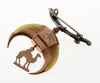 Antique Masonic Egyptian Revival 10K Gold Tiger Claw Tiger's Eye Pin C.1900