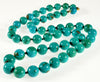 Antique Art Deco 14K Gold Turquoise Bead Necklace C.1920