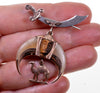 Antique Masonic Egyptian Revival 10K Gold Tiger Claw Tiger's Eye Pin C.1900