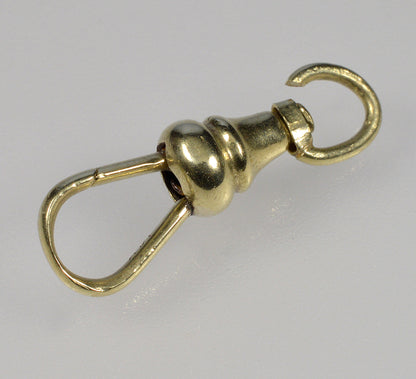 Victorian 14K Yellow Gold Dog Clip Clasp For Watch Chain 0399