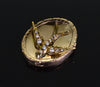 Victorian 14K Gold Large Swallow Bird Slide For Bracelet Necklace C.1890