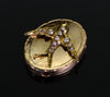 Victorian 14K Gold Large Swallow Bird Slide For Bracelet Necklace C.1890