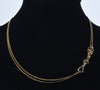 Antique Georgian 14K 10K Gold Garnet Hand Fist Necklace Slide Guard Chain C.1820
