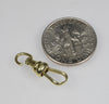 Victorian 14K Yellow Gold Dog Clip Clasp For Watch Chain 0399