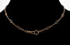 Antique Art Deco 14K Bi-Color Gold Watch Chain Necklace 14" C.1920