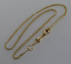 Antique Georgian 14K 10K Gold Garnet Hand Fist Necklace Slide Guard Chain C.1820