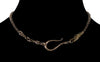 Antique Georgian 14K 10K Gold Dolphin Snake Watch Chain Necklace C.1820