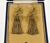 Antique Victorian 14K Gold Tassel Enamel Earrings C.1890