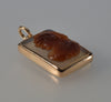 Antique Victorian 14K Gold Sardonyx Athena Cameo Pendant C.1890