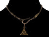 Antique Georgian 14K 10K Gold Dolphin Snake Watch Chain Necklace C.1820