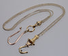Antique Georgian 10K Gold Hand Fist Watch Chain Necklace C.1820