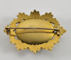 Victorian 14K Gold Onyx Mourning Brooch Braided Hair C.1860