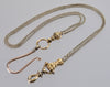 Antique Georgian 10K Gold Hand Fist Watch Chain Necklace C.1820