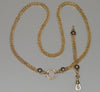 Antique Victorian 10K Gold Enamel Mesh Panther Chain Necklace C.1870 003893