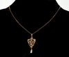 Antique Edwardian 14K Gold Diamond Pearl Pendant C.1900