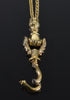 Antique Georgian 10K Gold Necklace Hand Fist Longuard Chain C.1820 003709