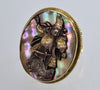 Antique 14K Gold Shakudo Mixed Metal Samurai Ring Size 6 1/2 C.1890
