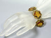 Antique Art Nouveau Egyptian Revival Snake Czech Glass Bracelet C.1900