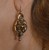 Antique Victorian 10K Gold Baroque Earrings C.1880