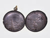 Antique Shakudo Mixed Metal Locket Pendant Japanese Meiji Period C.1880